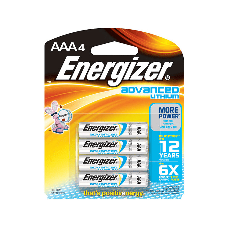 Batteries Plus-Energizer® AAA Advanced Lithium® Batteries PK/4-MedTech-1